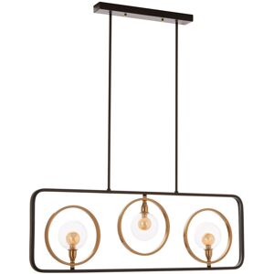 Corrigan Studio Kane 3 - Light Rectangle Linear Pendant Bronze 35cm H X 100cm W X 34cm D Corrigan Studio Kane 3 - Light Rectangle Linear Pendant Bronze 35cm H X 100cm W X 34cm D