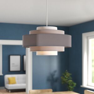 Zipcode Design Owings 35cm Cotton Novelty Pendant Shade Grey 20cm H X 35cm W X 35cm D Zipcode Design Owings 35cm Cotton Novelty Pendant Shade Grey 20cm H X 35cm W X 35cm D