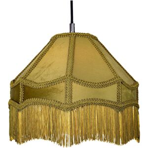 Mercer41 19cm H Velvet Empire Lamp Shade ( No Direct Attachment Method ) Olive Green 19cm H X 30cm W X 30cm D Mercer41 19cm H Velvet Empire Lamp Shade ( No Direct Attachment Method ) Olive Green 19cm H X 30cm W X 30cm D