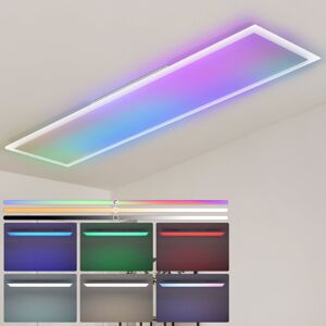 Metro LED ceiling light panel - dimmable 3000K -6500K ceiling panel long RGB backlight color change office lamp with remote control 36W kitchen lamp 120x30c Mattweiß 5cm H X 120cm W X 30cm D Metro LED ceiling light panel - dimmable 3000K -6500K ceiling panel long RGB backlight color change office lamp with remote control 36W kitchen lamp 120x30c Mattweiß 5cm H X 120cm W X 30cm D