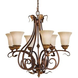 Astoria Grand Balsam 6-Light Shaded Chandelier Aged Tortoise Shell 77.5cm H X 73cm W Astoria Grand Balsam 6-Light Shaded Chandelier Aged Tortoise Shell 77.5cm H X 73cm W
