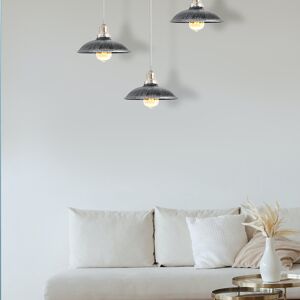 Breakwater Bay Garr 3 - Light Kitchen Island Dome Pendant Brushed Silver 109.5cm H X 74cm W X 24cm D Breakwater Bay Garr 3 - Light Kitchen Island Dome Pendant Brushed Silver 109.5cm H X 74cm W X 24cm D