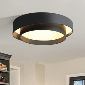 Metro Cadisha 1-Light 40cm Minimalism Acrylic LED Flush Mount Ceiling Light Matte Black 14cm H X 40cm W X 40cm D Metro Cadisha 1-Light 40cm Minimalism Acrylic LED Flush Mount Ceiling Light Matte Black 14cm H X 40cm W X 40cm D