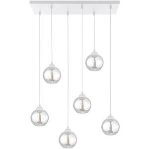 Breakwater Bay Bettijane 6 - Light Kitchen Island Pendant White 20cm H X 60cm W Breakwater Bay Bettijane 6 - Light Kitchen Island Pendant White 20cm H X 60cm W