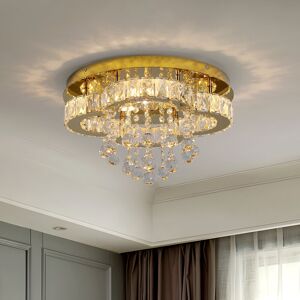 Rosdorf Park Vanlue 1 - Light Crystal LED Chandelier Gold 25cm H X 40cm W X 40cm D Rosdorf Park Vanlue 1 - Light Crystal LED Chandelier Gold 25cm H X 40cm W X 40cm D