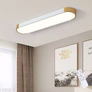Ivy Bronx Cherron 1-Light 70cm LED Flush Mount White/Gold 4cm H X 70cm W X 14cm D Ivy Bronx Cherron 1-Light 70cm LED Flush Mount White/Gold 4cm H X 70cm W X 14cm D