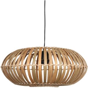 Rio Bamboo Natural Boho Scandi Ceiling Light Pendant Shade Brown 17.5cm H X 39cm W X 39cm D Rio Bamboo Natural Boho Scandi Ceiling Light Pendant Shade Brown 17.5cm H X 39cm W X 39cm D