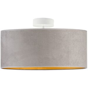 Canora Grey Alyssha 2-Light 40cm Semi Flush Mount White/Grey/Gold 30cm H X 40cm W X 40cm D Canora Grey Alyssha 2-Light 40cm Semi Flush Mount White/Grey/Gold 30cm H X 40cm W X 40cm D