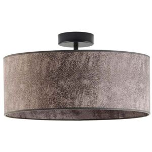 17 Stories Audriona 1-Light Semi Flush Mount Gray Melange/Black 30cm H x 40cm W x 40cm D 17 Stories Audriona 1-Light Semi Flush Mount Gray Melange/Black 30cm H x 40cm W x 40cm D