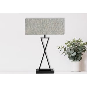 Metro Avory 64cm Rectangle Metal Narrow Table Lamp Blue/Black 64cm H X 40cm W X 17cm D Metro Avory 64cm Rectangle Metal Narrow Table Lamp Blue/Black 64cm H X 40cm W X 17cm D