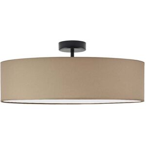 17 Stories Audriona 1-Light Semi Flush Mount Beige/Black 30cm H x 50cm W x 50cm D 17 Stories Audriona 1-Light Semi Flush Mount Beige/Black 30cm H x 50cm W x 50cm D