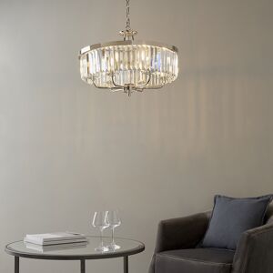 Mercer41 Bothell 6-Light Crystal Chandelier Bright Nickel 36cm H X 55cm W X 55cm D Mercer41 Bothell 6-Light Crystal Chandelier Bright Nickel 36cm H X 55cm W X 55cm D