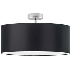 17 Stories Audriona 1-Light Semi Flush Mount Brushed Steel/Black 25cm H x 30cm W x 30cm D 17 Stories Audriona 1-Light Semi Flush Mount Brushed Steel/Black 25cm H x 30cm W x 30cm D