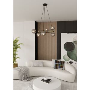 Corrigan Studio Odin 6 - Light Chandelier Graphite 110cm H X 75cm W X 75cm D Corrigan Studio Odin 6 - Light Chandelier Graphite 110cm H X 75cm W X 75cm D