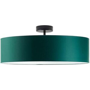 17 Stories Audriona 1-Light Semi Flush Mount Bottle Green/Black 30cm H x 50cm W x 50cm D 17 Stories Audriona 1-Light Semi Flush Mount Bottle Green/Black 30cm H x 50cm W x 50cm D