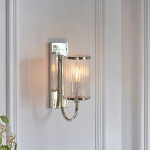 Marlow Home Co. Axelen 1 - Light Dimmable Bright Nickel Armed Sconce Bright Nickel 20.5cm H X 30cm W X 20.5cm D Marlow Home Co. Axelen 1 - Light Dimmable Bright Nickel Armed Sconce Bright Nickel 20.5cm H X 30cm W X 20.5cm D
