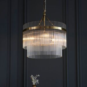 Canora Grey Geira 3 - Light Unique/Statement Chandelier with No Secondary Or Accent Material Accents Antique Brass 28cm H X 40cm W X 50cm D Canora Grey Geira 3 - Light Unique/Statement Chandelier with No Secondary Or Accent Material Accents Antique Brass 28cm H X 40cm W X 50cm D