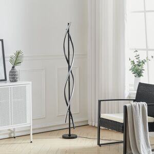 Metro Asra Modern 60W LED Floor Lamp for Living Room Black 150cm H X 20cm W X 20cm D Metro Asra Modern 60W LED Floor Lamp for Living Room Black 150cm H X 20cm W X 20cm D