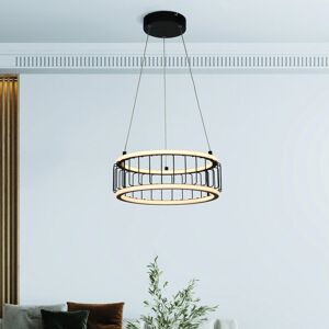 Metro Lawhon 1 -Light Geometric Wagon Wheel LED Pendant Black 150cm H x 38cm W x 38cm D Metro Lawhon 1 -Light Geometric Wagon Wheel LED Pendant Black 150cm H x 38cm W x 38cm D
