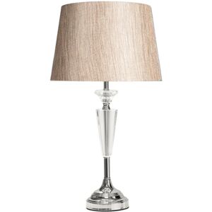 Rosdorf Park Wauregan 55cm Crystal Glass Chrome Table Lamp Beige/Brown/Gold 55cm H Rosdorf Park Wauregan 55cm Crystal Glass Chrome Table Lamp Beige/Brown/Gold 55cm H