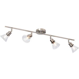Breakwater Bay Montura 4 - Light 91.5Cm Cone Ceiling Spotlight Antique Chrome 17.5cm H X 91.5cm W X 12cm D Breakwater Bay Montura 4 - Light 91.5Cm Cone Ceiling Spotlight Antique Chrome 17.5cm H X 91.5cm W X 12cm D