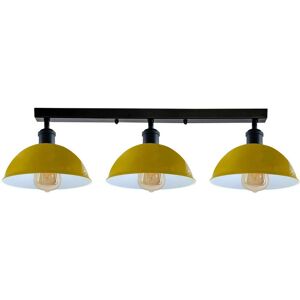 Ebern Designs Emma-Jade 3-Light 50Cm Semi Flush Mount Yellow 25cm H X 50cm W X 21cm D Ebern Designs Emma-Jade 3-Light 50Cm Semi Flush Mount Yellow 25cm H X 50cm W X 21cm D