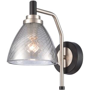 Fairmont Park 1lt Wall Light matt black and satin brass Black/Satin Nickel Fairmont Park 1lt Wall Light matt black and satin brass Black/Satin Nickel
