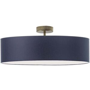 17 Stories Audriona 1-Light Semi Flush Mount Navy Blue/Antique Gold 30cm H x 50cm W x 50cm D 17 Stories Audriona 1-Light Semi Flush Mount Navy Blue/Antique Gold 30cm H x 50cm W x 50cm D