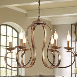 Brambly Cottage Kulpsville 6-Light Candle Style Chandelier Bronze 38cm H X 53cm W X 53cm D Brambly Cottage Kulpsville 6-Light Candle Style Chandelier Bronze 38cm H X 53cm W X 53cm D