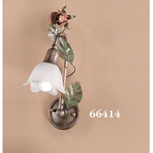 Fleur De Lis Living Lilas 1-Light Armed Sconce Silver 29cm H X 12cm W X 18cm D Fleur De Lis Living Lilas 1-Light Armed Sconce Silver 29cm H X 12cm W X 18cm D