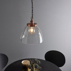 Breakwater Bay Anais 1 - Light Pendant Aged copper plate & clear glass 22.5cm H X 33cm W Breakwater Bay Anais 1 - Light Pendant Aged copper plate & clear glass 22.5cm H X 33cm W
