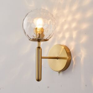 Canora Grey Moonya 1 - Light Dimmable Brushed Brass Armed Sconce Brushed Brass 32cm H X 15cm W X 15cm D Canora Grey Moonya 1 - Light Dimmable Brushed Brass Armed Sconce Brushed Brass 32cm H X 15cm W X 15cm D