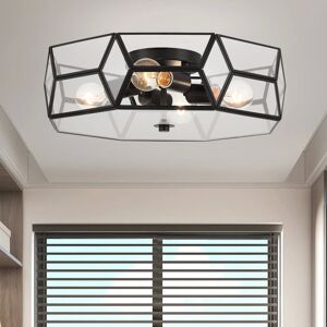 Canora Grey Anely 4 - Light 46cm Unique/Statement Geometric Flush Mount Light Black 15cm H X 46cm W X 46cm D Canora Grey Anely 4 - Light 46cm Unique/Statement Geometric Flush Mount Light Black 15cm H X 46cm W X 46cm D