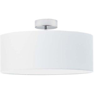 17 Stories Audriona 1-Light Semi Flush Mount White/Chrome 30cm H x 40cm W x 40cm D 17 Stories Audriona 1-Light Semi Flush Mount White/Chrome 30cm H x 40cm W x 40cm D
