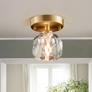 Fairmont Park Antranigian 1-Light Diamond Crystal Shade Semi Flush Mount Brass 12cm H X 11cm W X 11cm D Fairmont Park Antranigian 1-Light Diamond Crystal Shade Semi Flush Mount Brass 12cm H X 11cm W X 11cm D