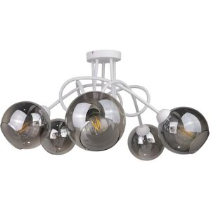 George Oliver Charleston 5-Light 47cm Semi Flush Mount White 24cm H X 65cm W X 65cm D George Oliver Charleston 5-Light 47cm Semi Flush Mount White 24cm H X 65cm W X 65cm D