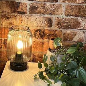 Fairmont Park Showstead 22.5cm Glass Table Lamp - Pink & Black Black/Grey 20cm H X 14cm W X 14cm D Fairmont Park Showstead 22.5cm Glass Table Lamp - Pink & Black Black/Grey 20cm H X 14cm W X 14cm D