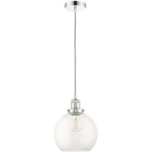Highland Dunes Brianna 1-Light Single Globe Pendant Polished Chrome 23cm H x 20cm W x 20cm D Highland Dunes Brianna 1-Light Single Globe Pendant Polished Chrome 23cm H x 20cm W x 20cm D