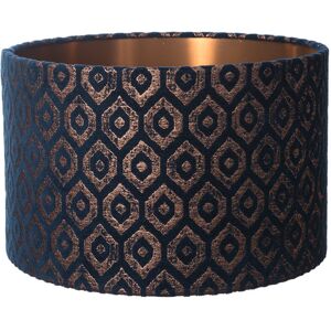 Mercer41 Handmade Luxury 30cm Velvet Drum Lamp Shade Indigo 50.8cm H X 76.2cm W X 76.2cm D Mercer41 Handmade Luxury 30cm Velvet Drum Lamp Shade Indigo 50.8cm H X 76.2cm W X 76.2cm D