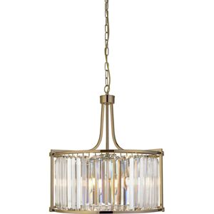 Mercury Esmont 5-Light Drum Chandelier Antique Brass 51cm H X 49cm W X 49cm D Mercury Esmont 5-Light Drum Chandelier Antique Brass 51cm H X 49cm W X 49cm D