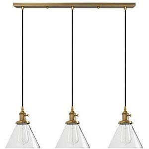 Longshore Tides 3 - Light Kitchen Island Cone Pendant Antique Longshore Tides 3 - Light Kitchen Island Cone Pendant Antique