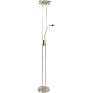 ClassicLiving Vamyr 180cm LED Uplighter Floor Lamp Satin Silver 180cm H X 25.4cm W X 25.4cm D ClassicLiving Vamyr 180cm LED Uplighter Floor Lamp Satin Silver 180cm H X 25.4cm W X 25.4cm D