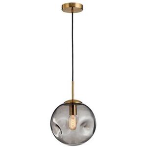 Metro Clear Glass Pendant Light – Ceiling Hanging Fixture-Dimple Glass Pendant Light – Elegant Hanging Lamp Fixture for Kitchen, Island Brushed Nickel 20cm H X 20cm W Metro Clear Glass Pendant Light – Ceiling Hanging Fixture-Dimple Glass Pendant Light – Elegant Hanging Lamp Fixture for Kitchen, Island Brushed Nickel 20cm H X 20cm W