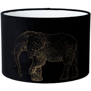 Bloomsbury Market 40cm Velvet Drum Lamp shade Black 23cm H x 35cm W x 35cm D Bloomsbury Market 40cm Velvet Drum Lamp shade Black 23cm H x 35cm W x 35cm D