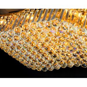Mercer41 Delucia Crystal Chandelier Chrome 21cm H x 70cm W x 30cm D Mercer41 Delucia Crystal Chandelier Chrome 21cm H x 70cm W x 30cm D