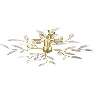 Rosdorf Park Judah 4-Light 60cm Semi Flush Mount Gold 15cm H X 60cm W X 60cm D Rosdorf Park Judah 4-Light 60cm Semi Flush Mount Gold 15cm H X 60cm W X 60cm D