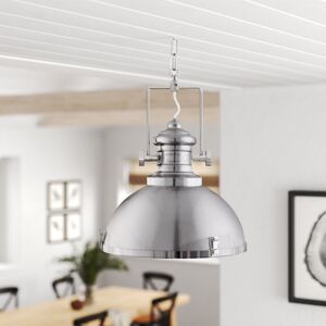 Fernleaf Harpenden 1-Light Dome Pendant Satin Silver 38.65cm H X 30.9cm W X 30.9cm D Fernleaf Harpenden 1-Light Dome Pendant Satin Silver 38.65cm H X 30.9cm W X 30.9cm D