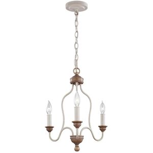 Astoria Grand Augustine 3-Light Candle-Style Chandelier Chalk Washed/Beachwood 47.3cm H X 41.9cm W X 41.9cm D Astoria Grand Augustine 3-Light Candle-Style Chandelier Chalk Washed/Beachwood 47.3cm H X 41.9cm W X 41.9cm D
