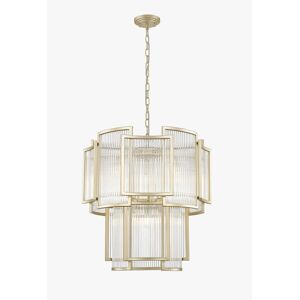 Canora Grey 8 - Light Geometric LED Pendant with Glass Accents Matt Gold 53cm H X 56cm W X 56cm D Canora Grey 8 - Light Geometric LED Pendant with Glass Accents Matt Gold 53cm H X 56cm W X 56cm D