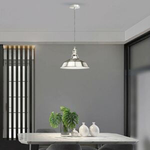 Breakwater Bay Dredgers 1 - Light Dome Pendant Satin Nickel 118cm H X 30cm W X 30cm D Breakwater Bay Dredgers 1 - Light Dome Pendant Satin Nickel 118cm H X 30cm W X 30cm D
